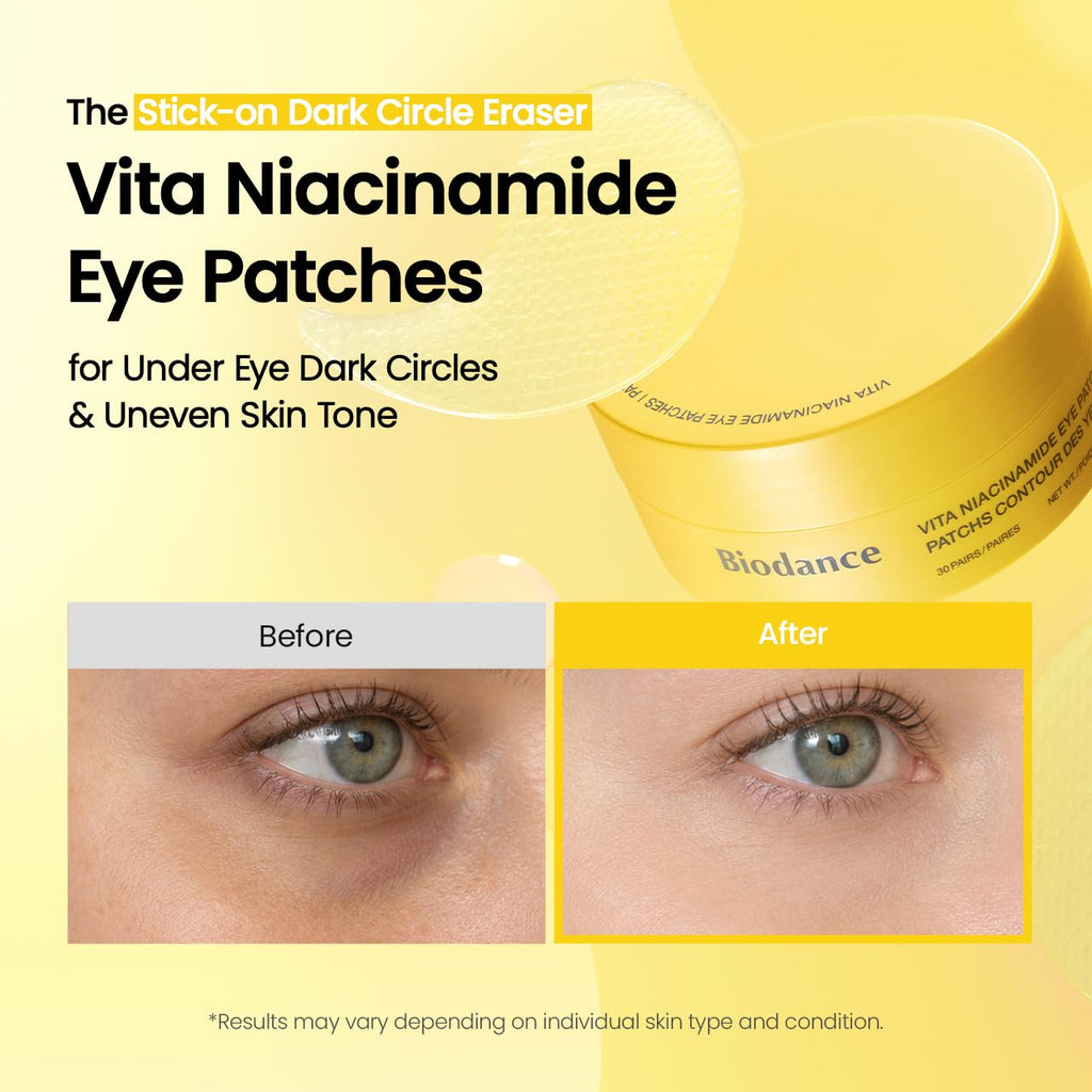 BIODANCE Collagen Peptide Eye Patches, Anti Wrinkle & Smile Line Patches for Face, Under Eye Mask for Fine Lines & Eye Bags, Travel Essentials & Self Care Gifts for Women, Korean Skin Care (60 Count)