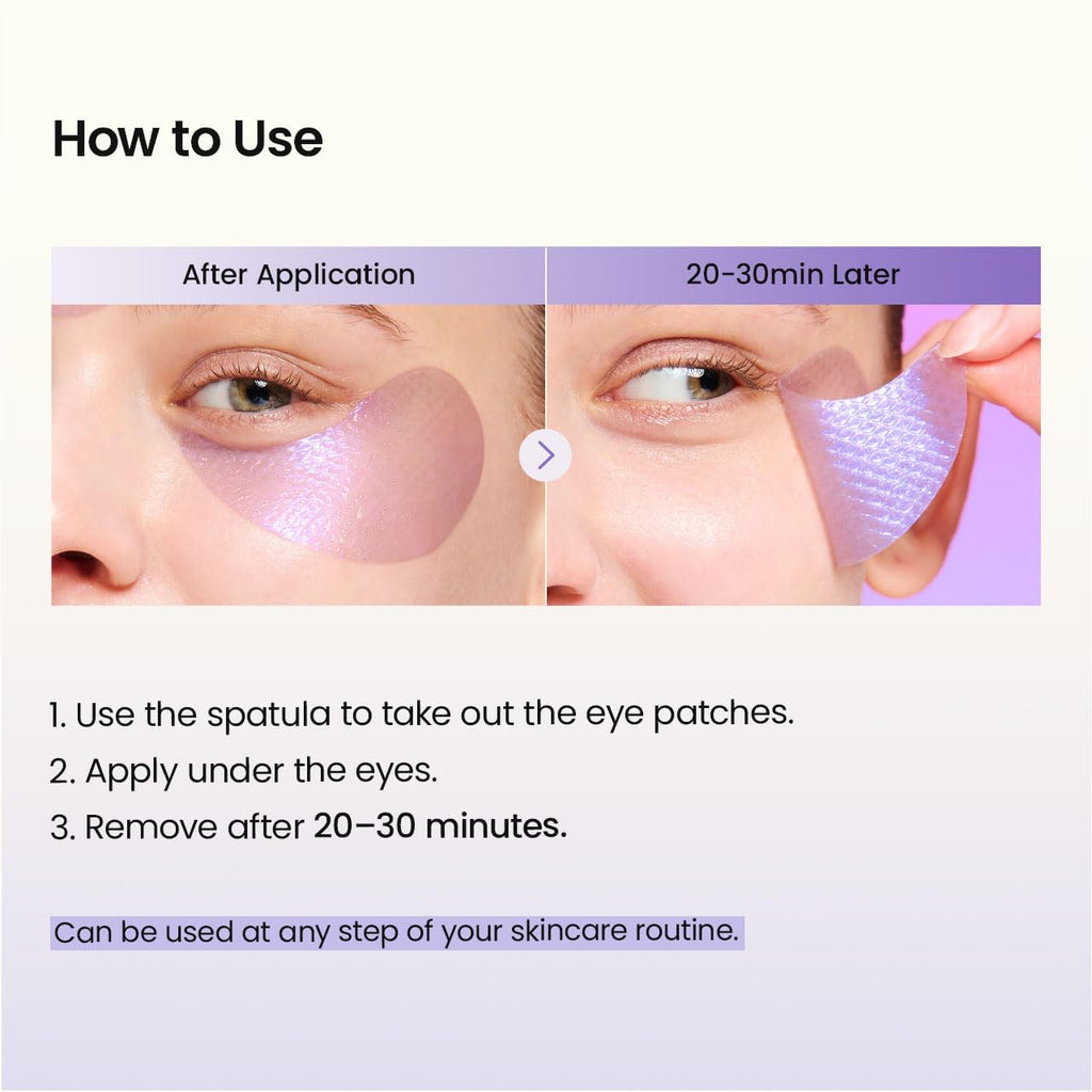 BIODANCE Collagen Peptide Eye Patches, Anti Wrinkle & Smile Line Patches for Face, Under Eye Mask for Fine Lines & Eye Bags, Travel Essentials & Self Care Gifts for Women, Korean Skin Care (60 Count)